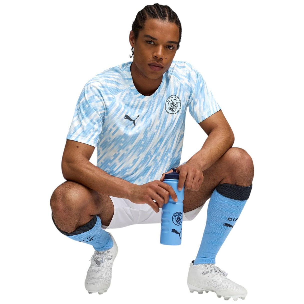 Puma Manchester City Football 2025/26 Mens Pre-Match Jersey