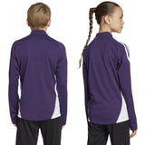 adidas Manchester United Tiro Football 2025/26 Kids Half-Zip Training Top Models Back View