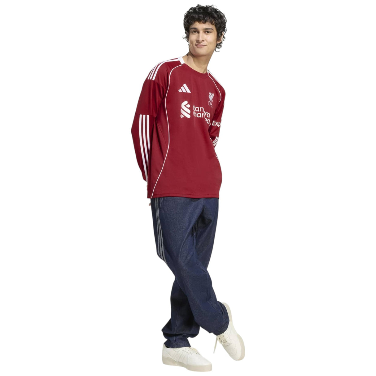 adidas Liverpool Football 2025/26 Adults Long Sleeved Home Jersey