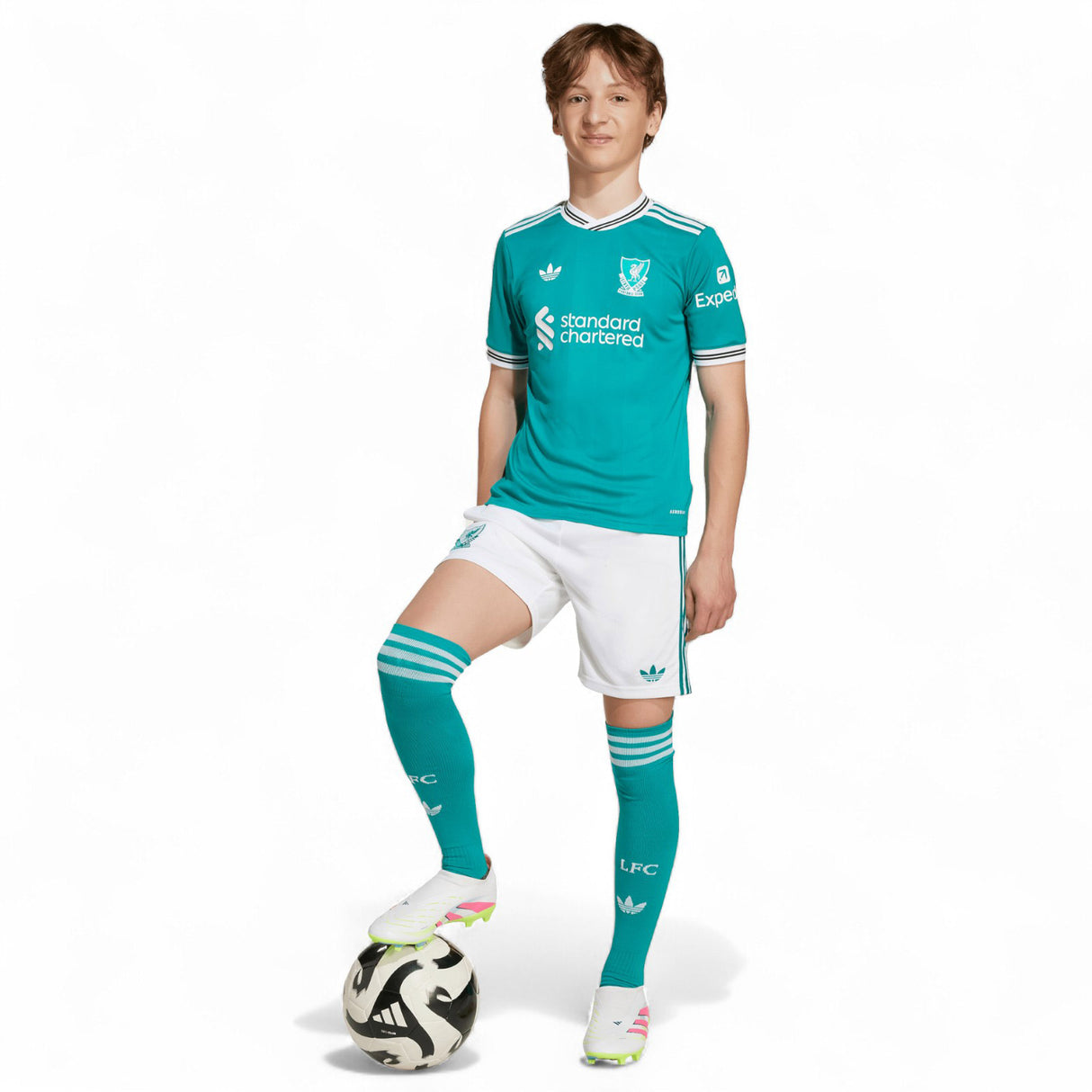 adidas LFC 25 Kids Third Jersey Green