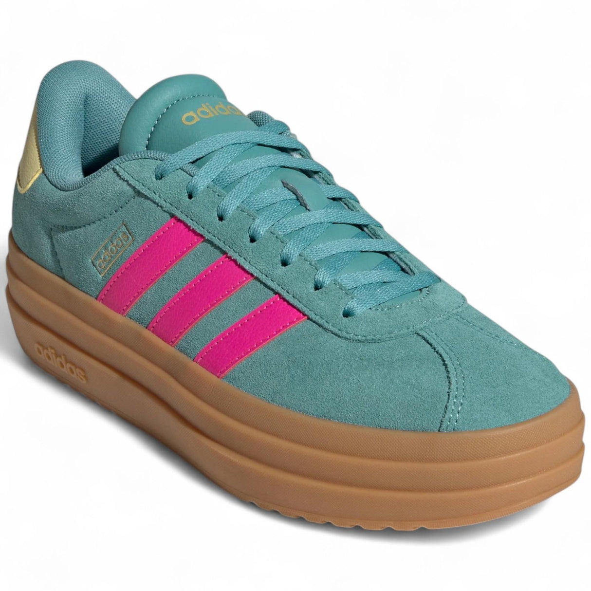 adidas VL Court Bold Womens Regular-Fit Lace Shoes Outer Full View Forward Facing
