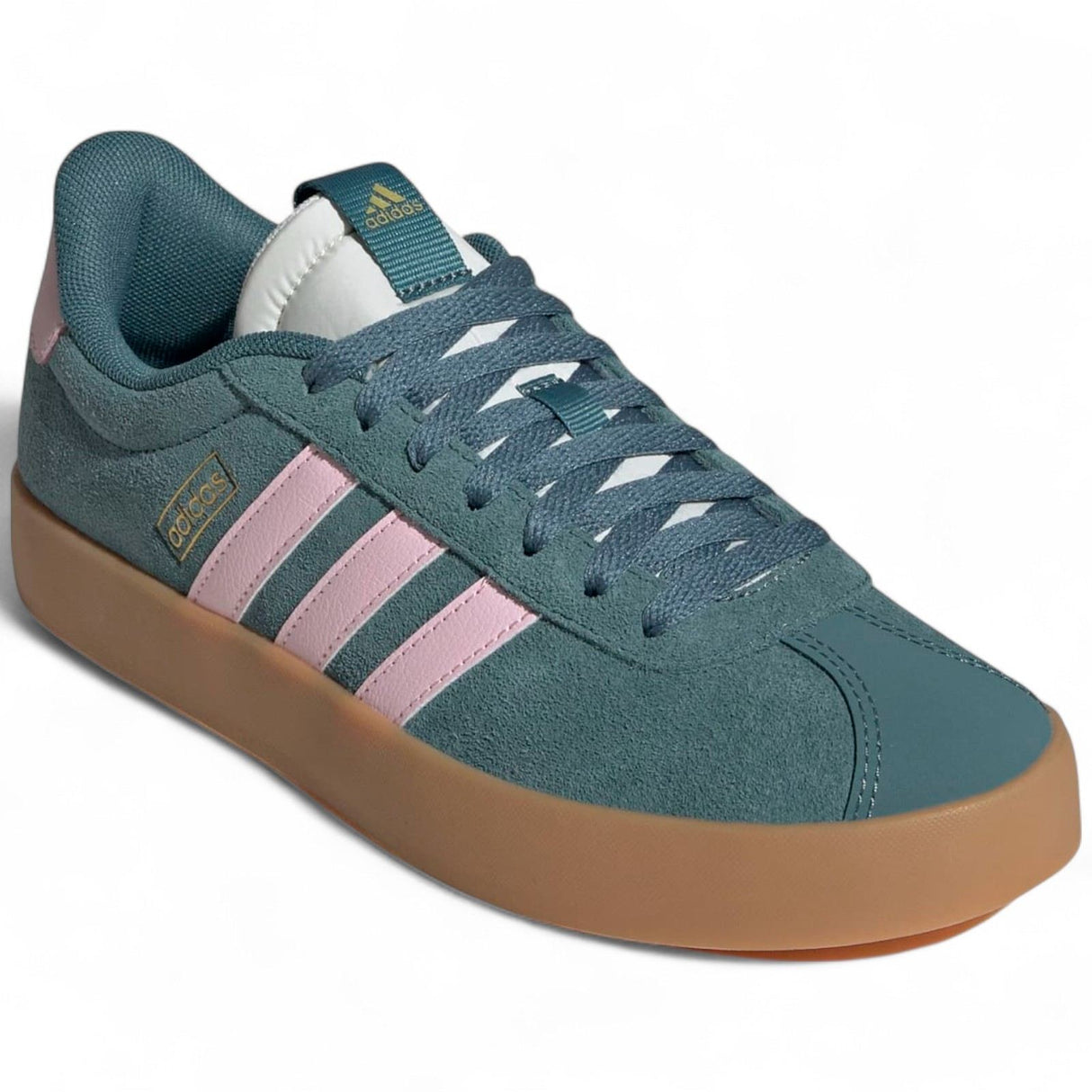 adidas VL Court 3.0 Womens Regular-Fit Lace Sneakers Outer Full View Forward Facing