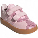 adidas VL Court 3.0 Kids 3-Stripe Court-Inspired Shoes Outer Full View Forward Facing