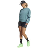 adidas D4T Womens Fleece Crew Sweatshirt Model Standing Full-Length View
