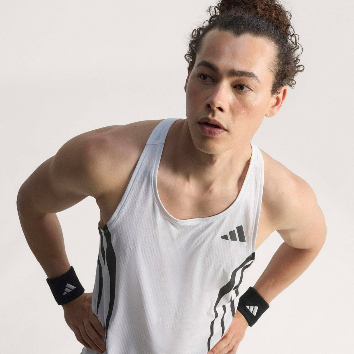 adidas ADIZERO A SGL  Mens Vest White