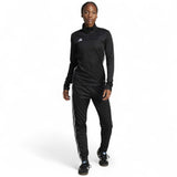 adidas Tiro Essentials Womens Half-Zip Football Training Top Model Full-Length View