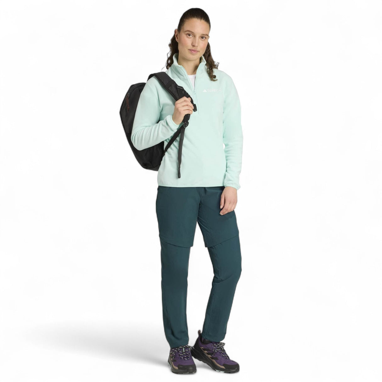 adidas Multi Essentials Womens Half-Zip Fleece Jacket