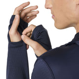 Asics Road Winter Mens LS Hoodie Navy