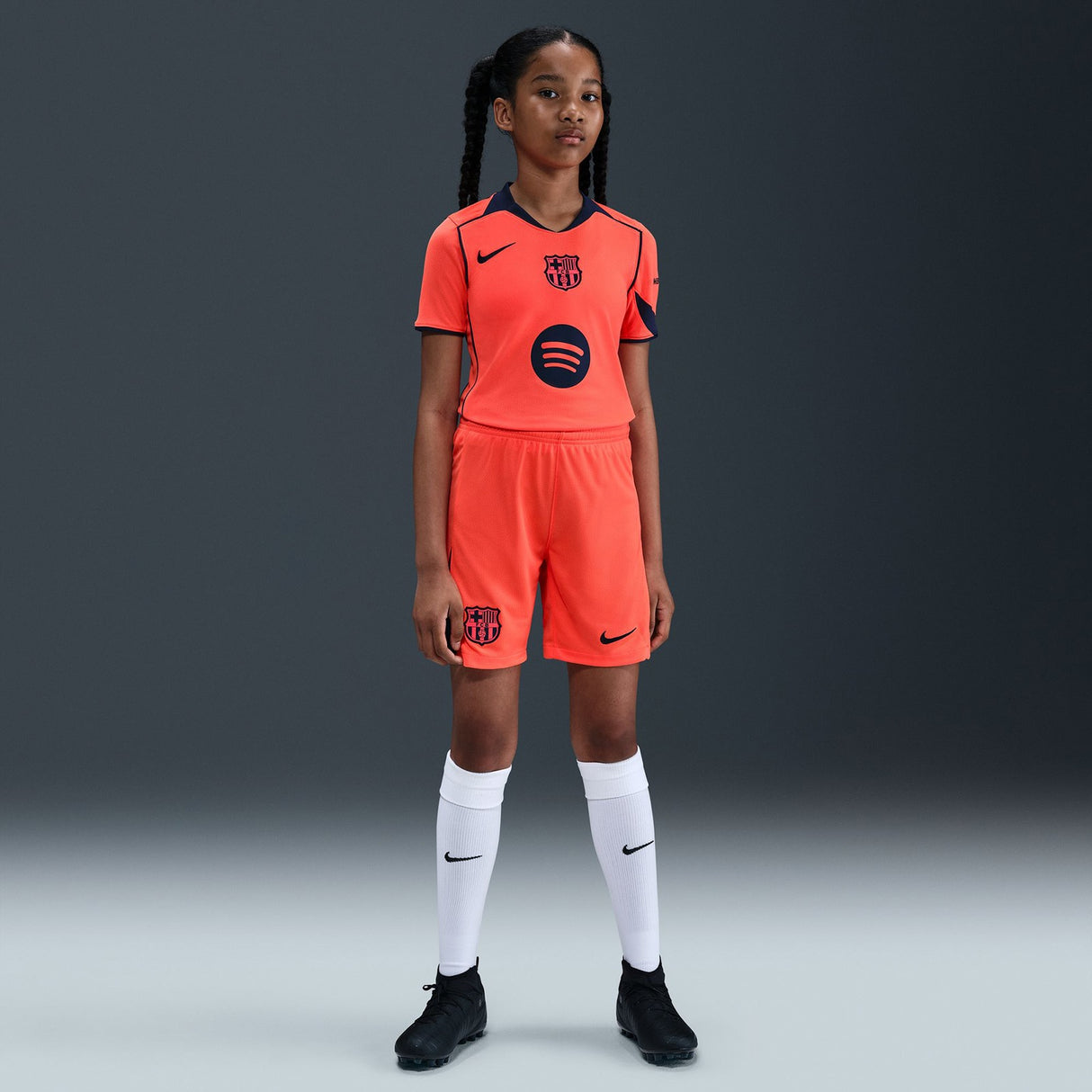 Nike FCB 25 Kids Third Short Orange