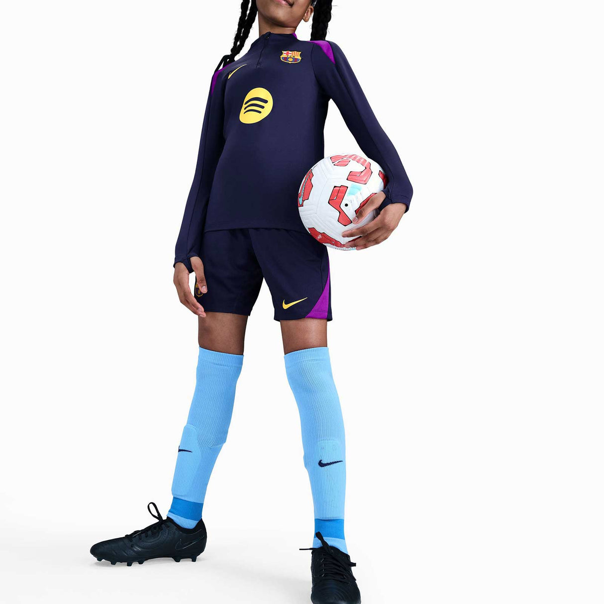 Nike FC Barcelona Strike Kids Dri-FIT Soccer Knit Shorts