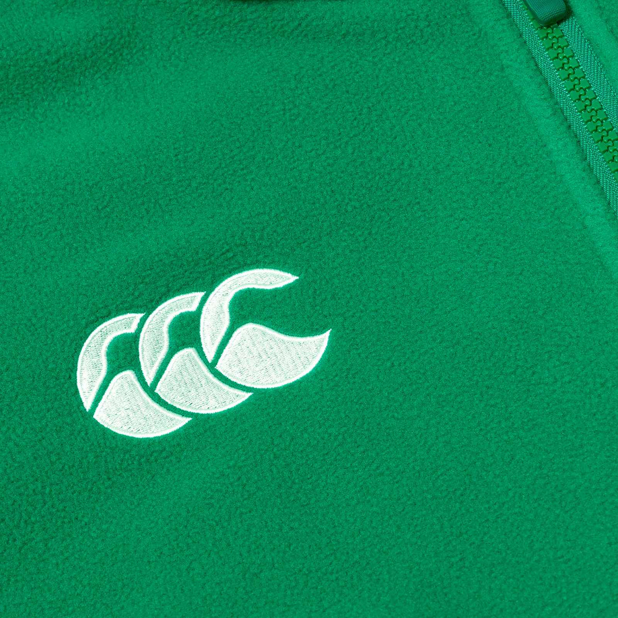Canterbury IRFU Ireland Rugby Mens Half-Zip Retro Fleece Top