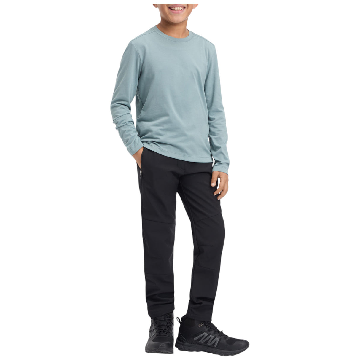 McKinley Etosha Long Sleeve Boys T-Shirt - Full length