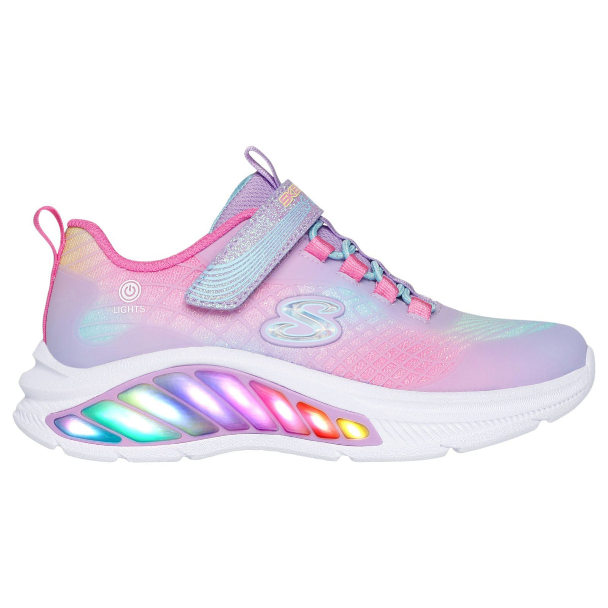 Skechers Jr G Slights Rainbw Cruisrs Pnk