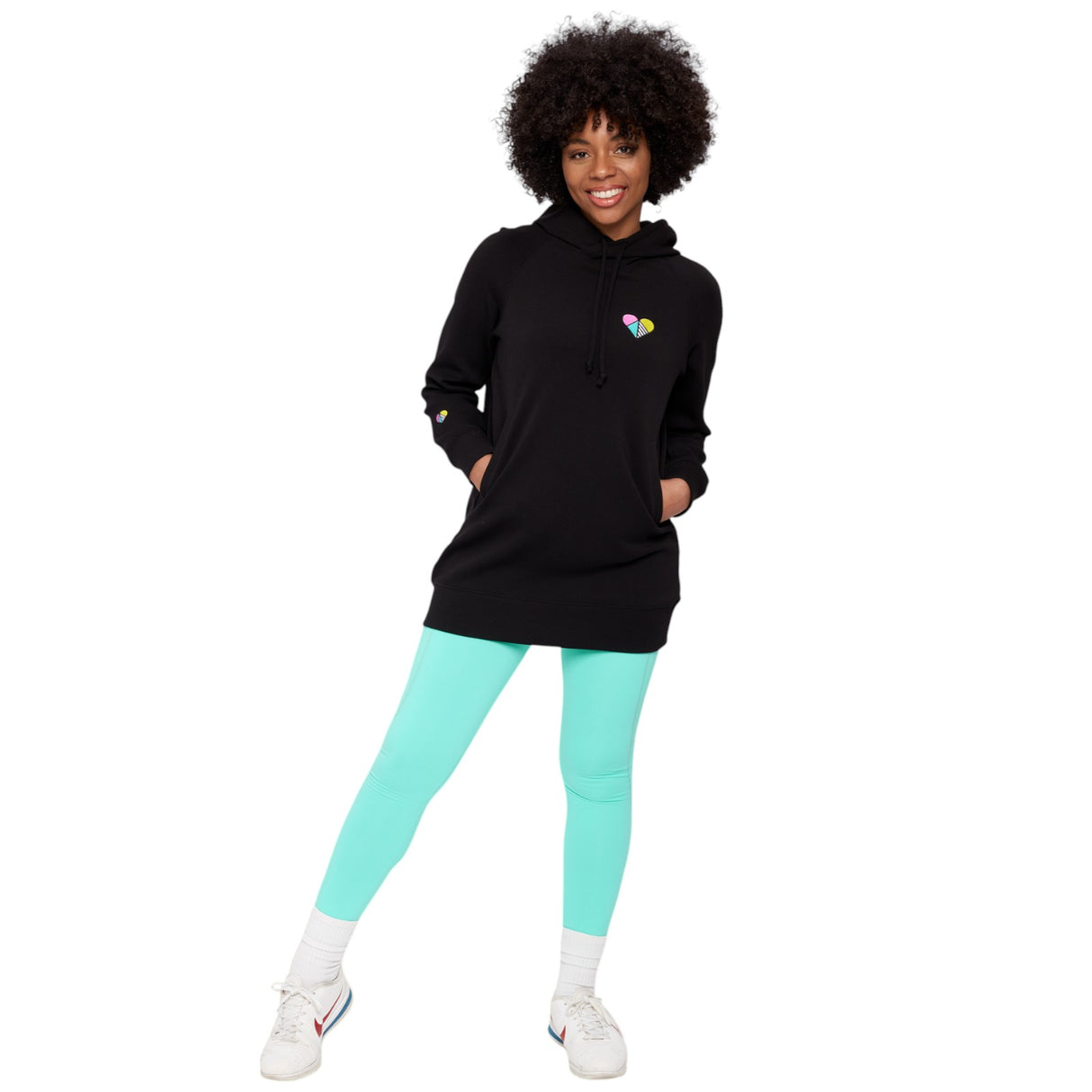 Peachylean Relaxed-Fit Oversized Womens Logo Hoodie