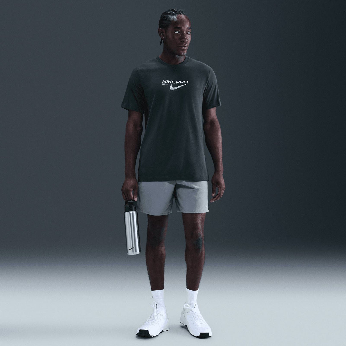 Nike Mens DF TEE NIKE PRO TRAINING Green