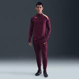 Nike Mens DF STRK DRIL HZ TOP T90 Maroon