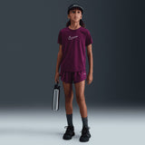 Nike Girls DF ONE STD SS TOP HBR Maroon