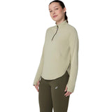ASICS  WMS NAGINO RUN ADJUST HOODIE GRN