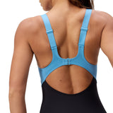 SPEEDO SCULP BFLY BACK ONE PIECE BLUE