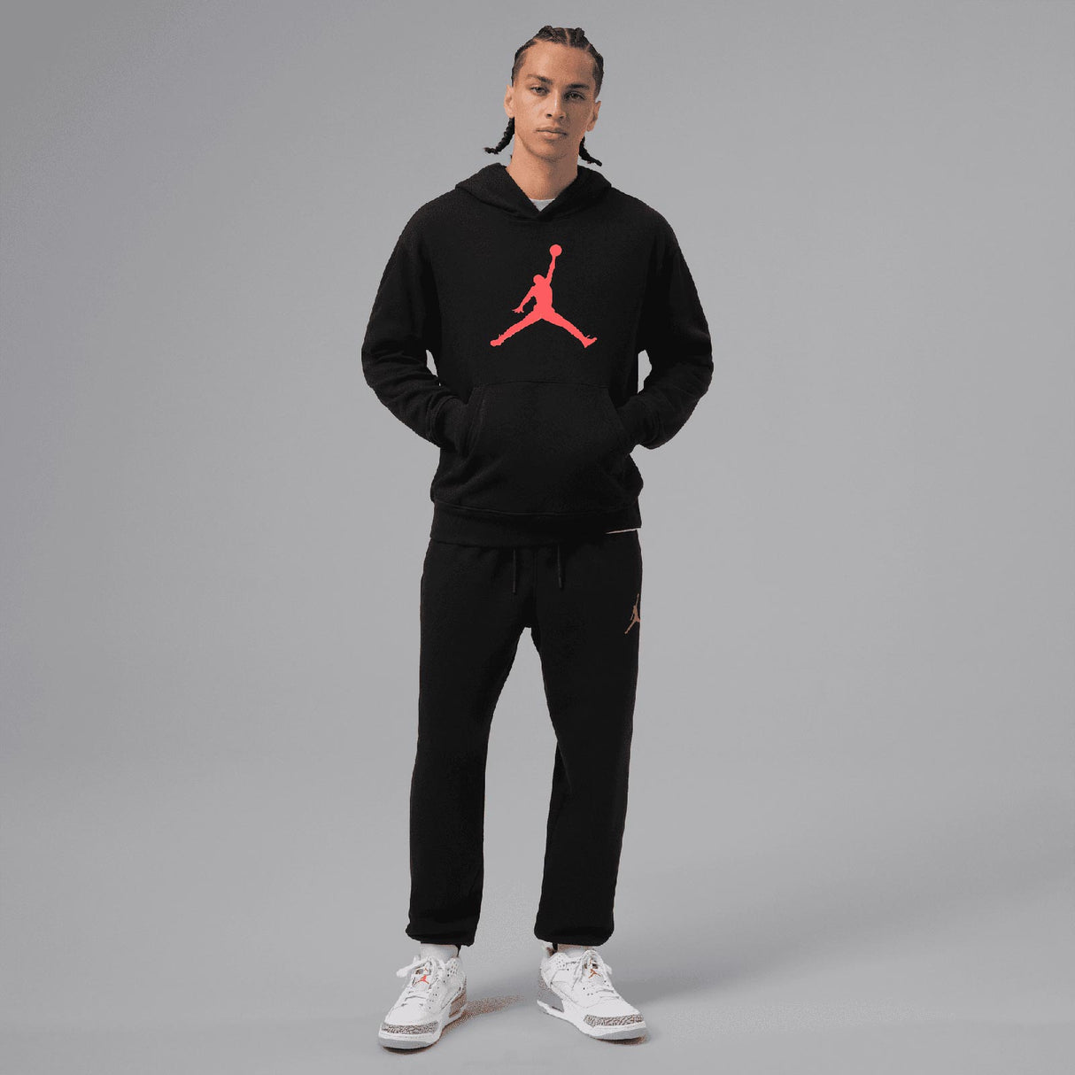 NIKE JORDAN JUMPMAN FLEECE PANTS BLK