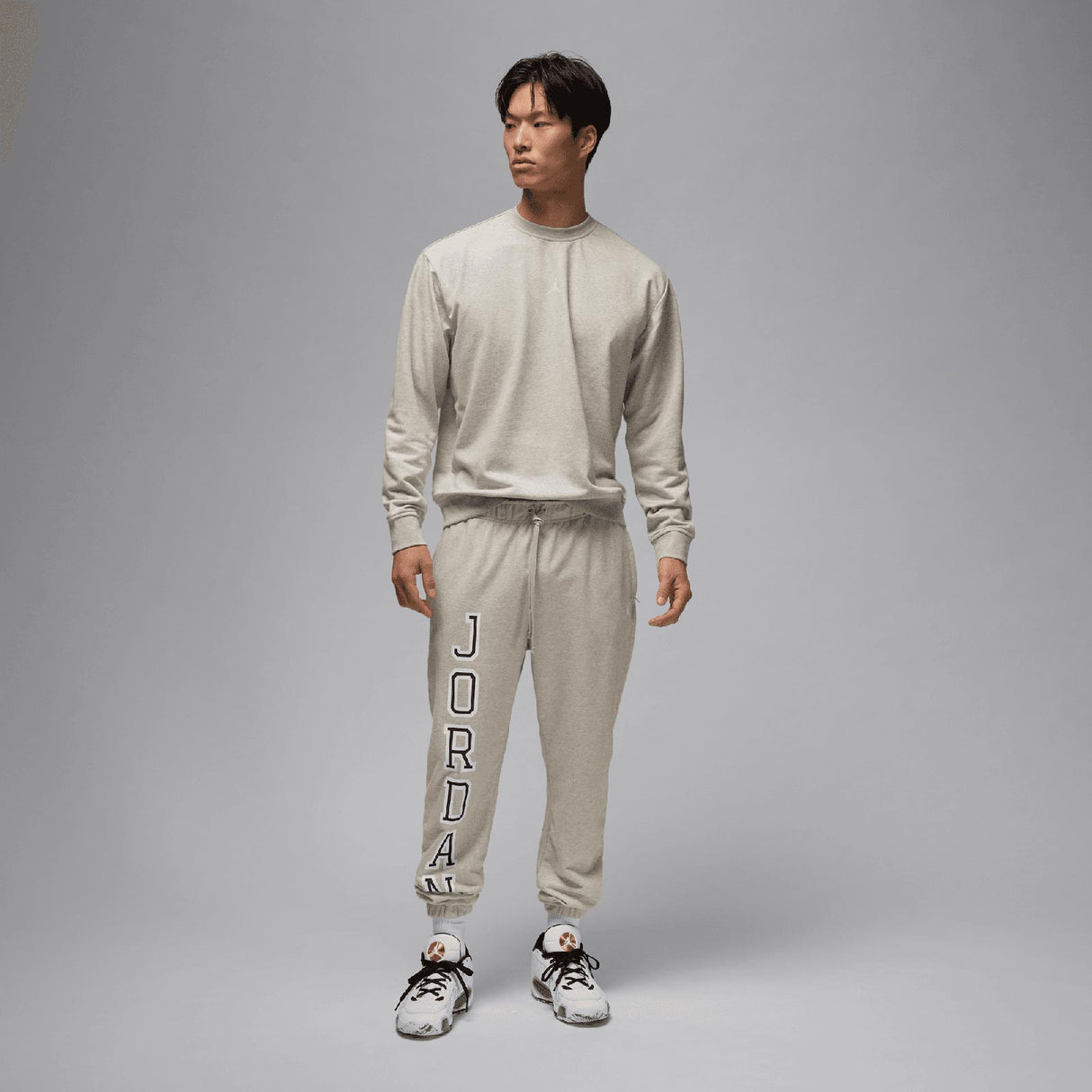 NIKE JORDAN DRI-FIT CREW NECK TOP GREY