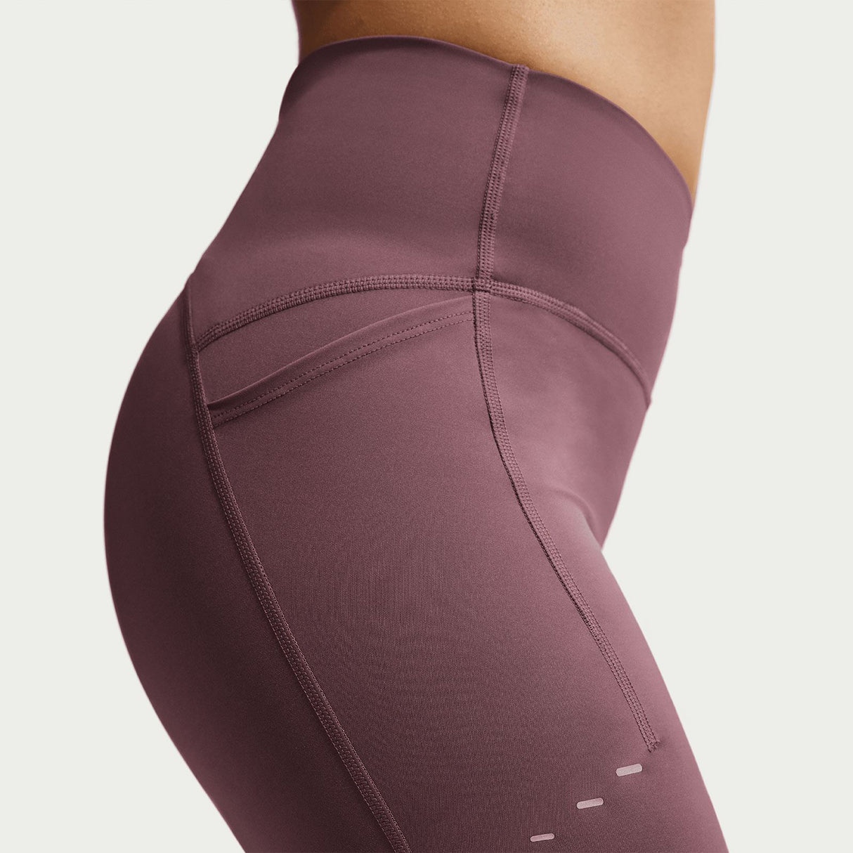 Nike W NK DF SWIFT HR 7/8 TIGHT Maroon