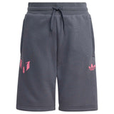 adidas Boys Messi Tref Shorts Grey