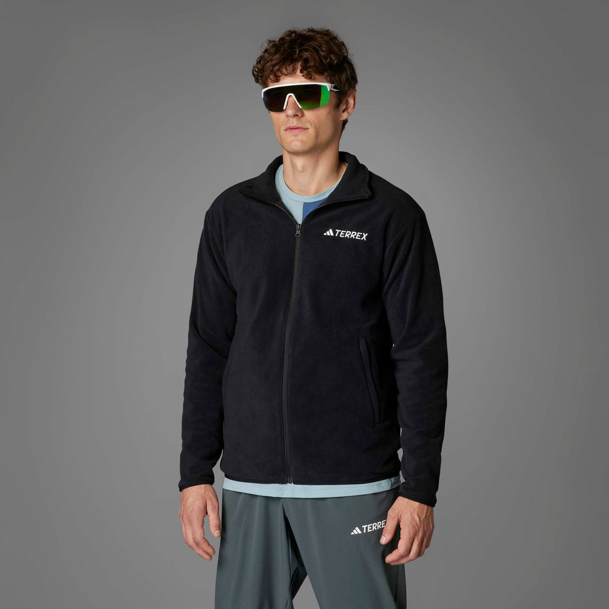 adidas Mens MT ESS FZ Fleece Black
