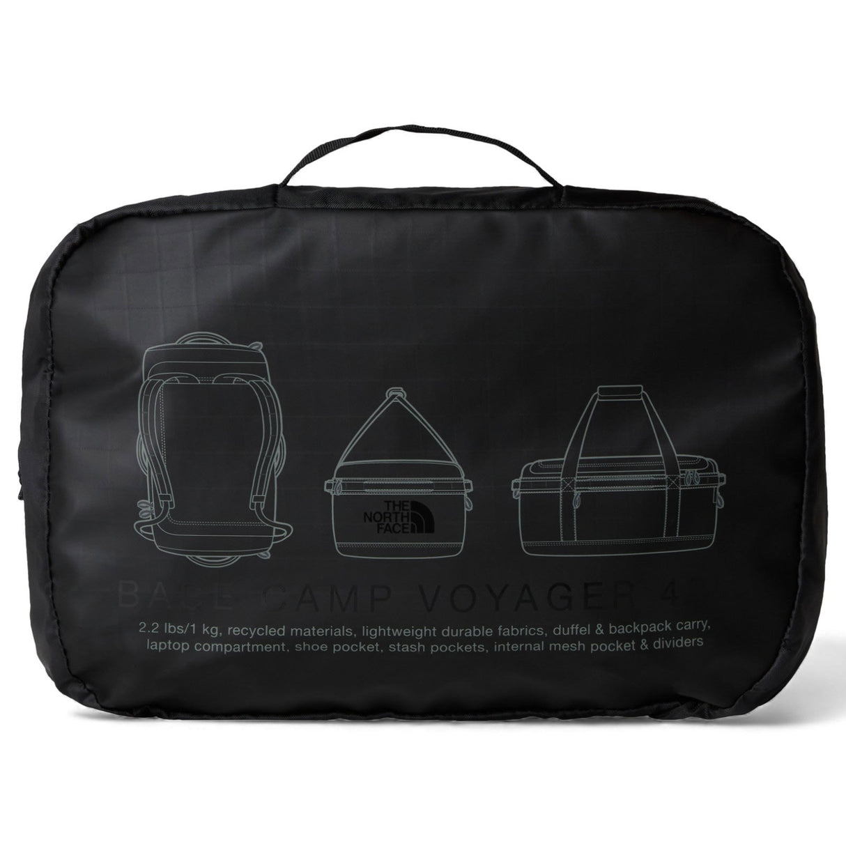 TNF Base Camp Voyager Duffel 42L Black