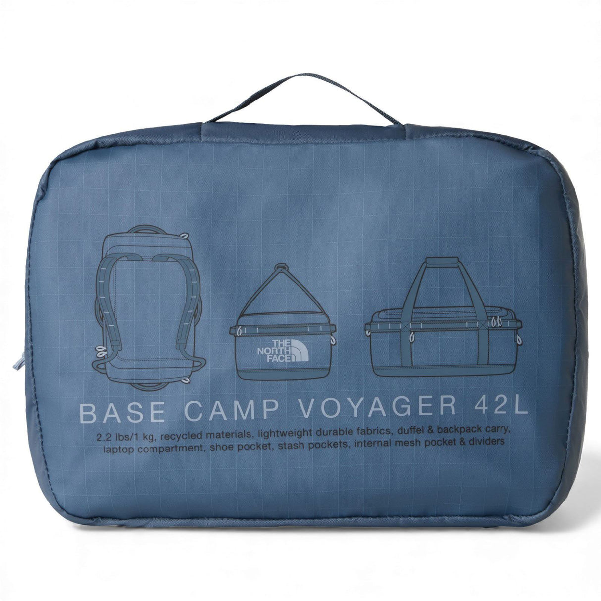 TNF Base Camp Voyager Duffel 42L Grey