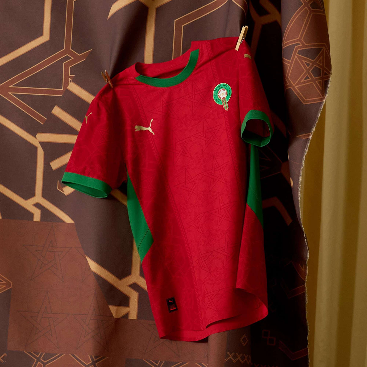Puma Morocco Home Kids Jersey Red