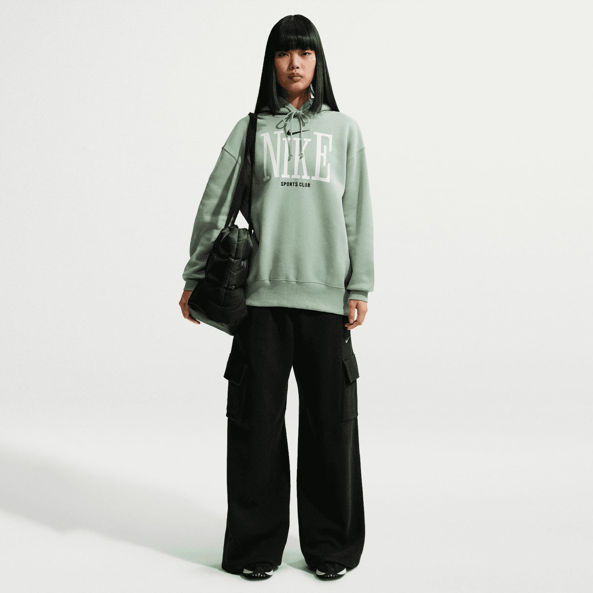 NIKE NSW PHNX FLC OS GFX HDY WMS Green