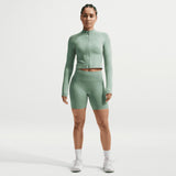 NIKE  DF SMLS FZ MIDLAYER WMS Green