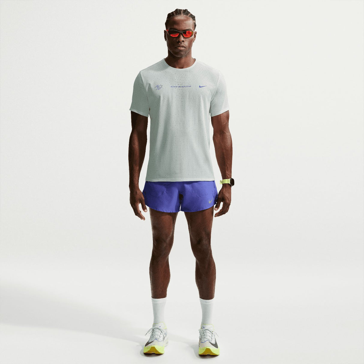 Nike Mens DFADV AEROSWIFT GFX SS Green