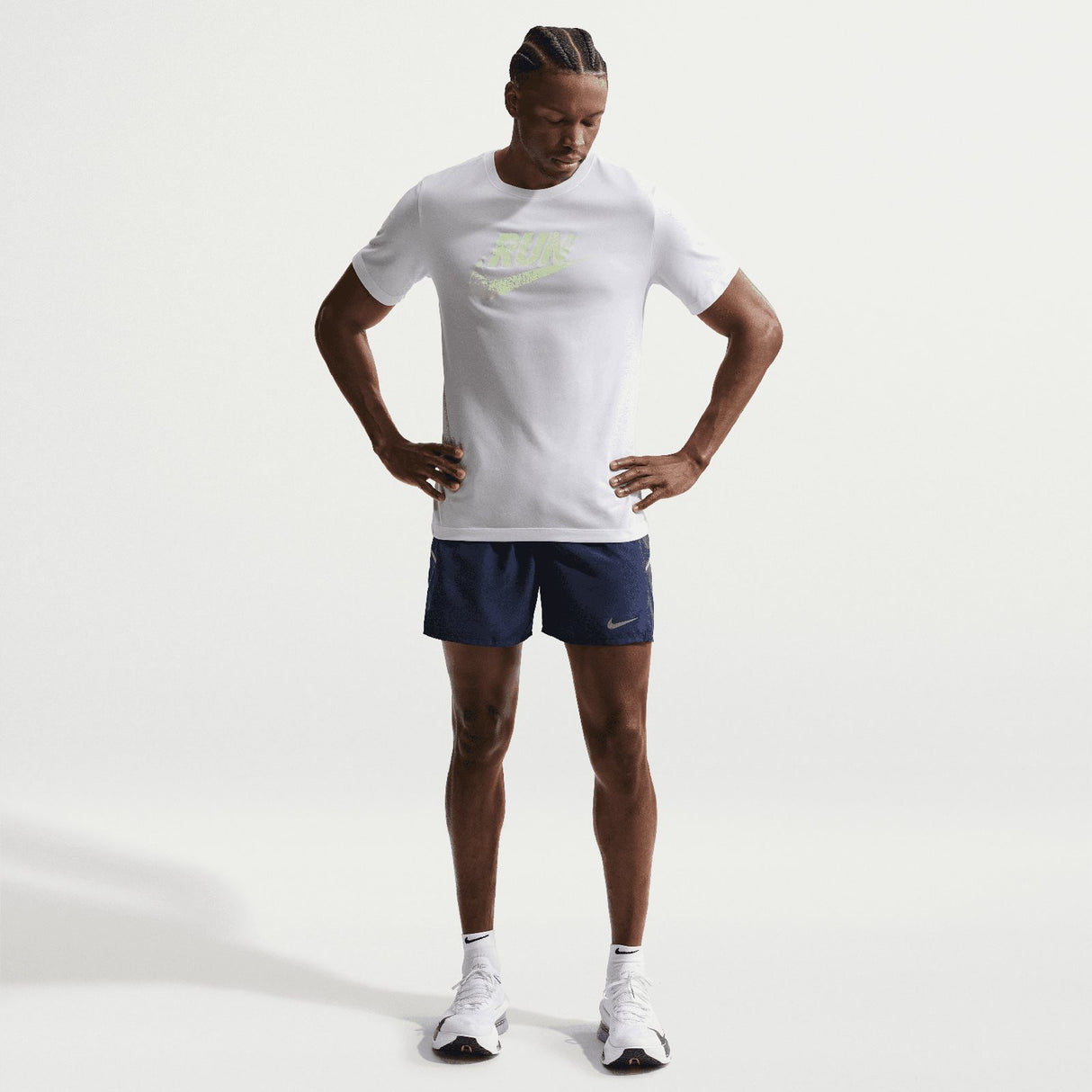 Nike Mens DF MILER 5IN BF SHORT Navy