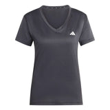adidas Womens ESS Minimal V Neck Tee Blk