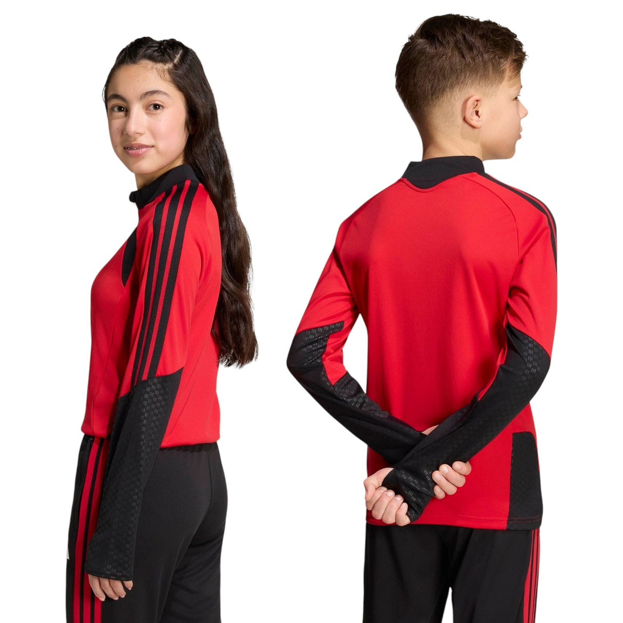 adidas MUFC 26 Kids Train QZ Top Red