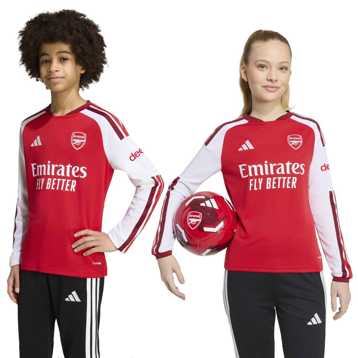adidas AFC 26 Kids Home LS Jersey Red