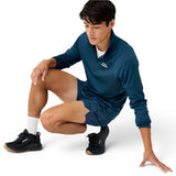 Brooks Mens Dash Reflective Shorts Blue