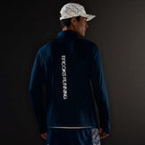 Brooks Mens Thermal Reflect Hf Zip Blue
