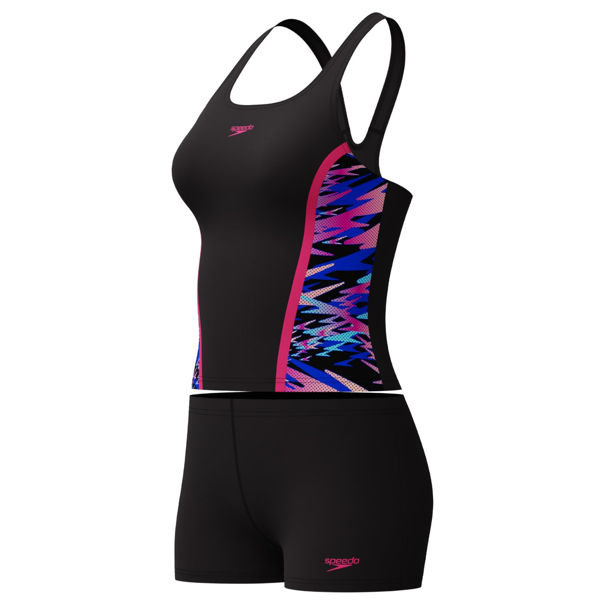 Speedo Wmns Hyperboom Splice Tankini Blk