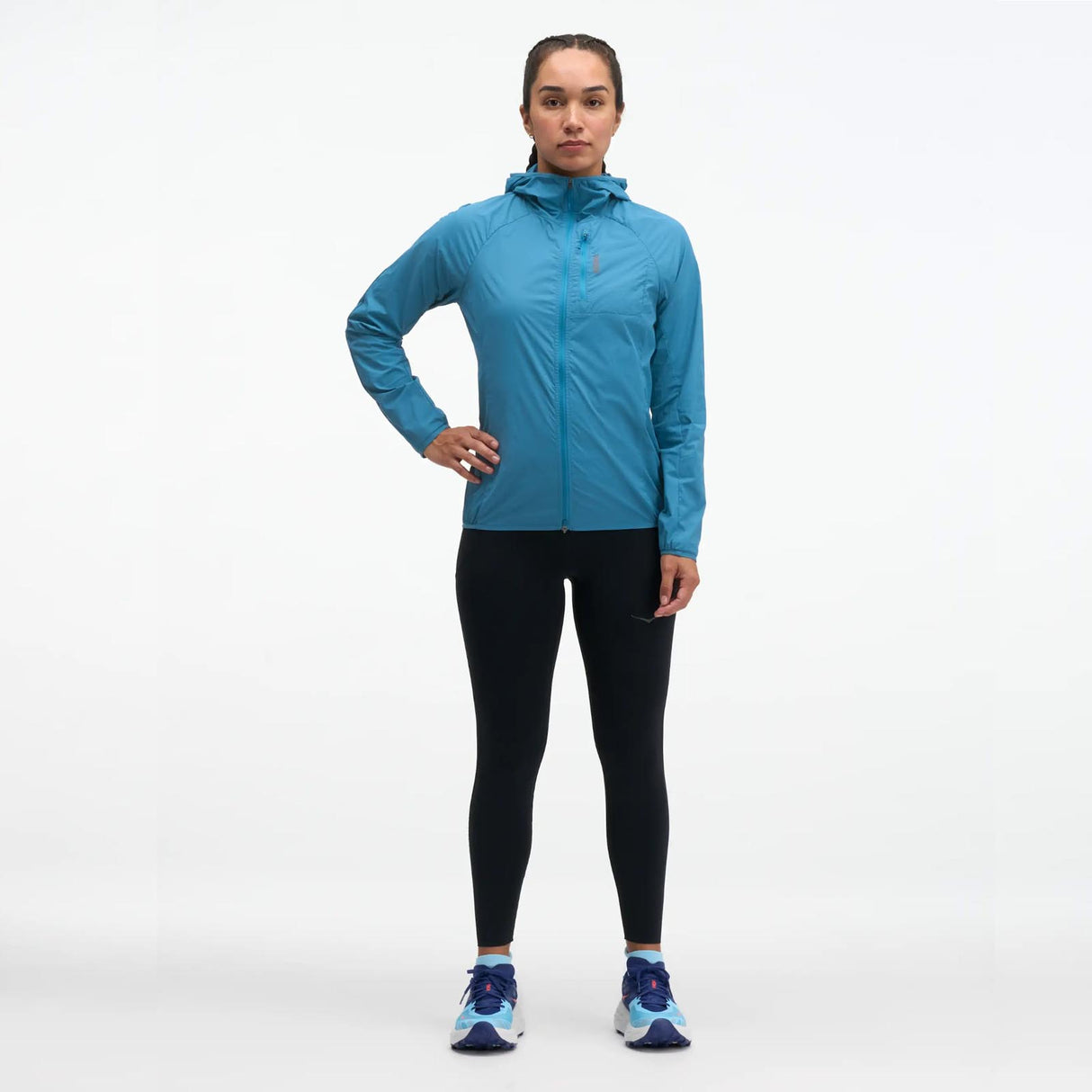 Hoka W Skyflow Wind Jacket Blue