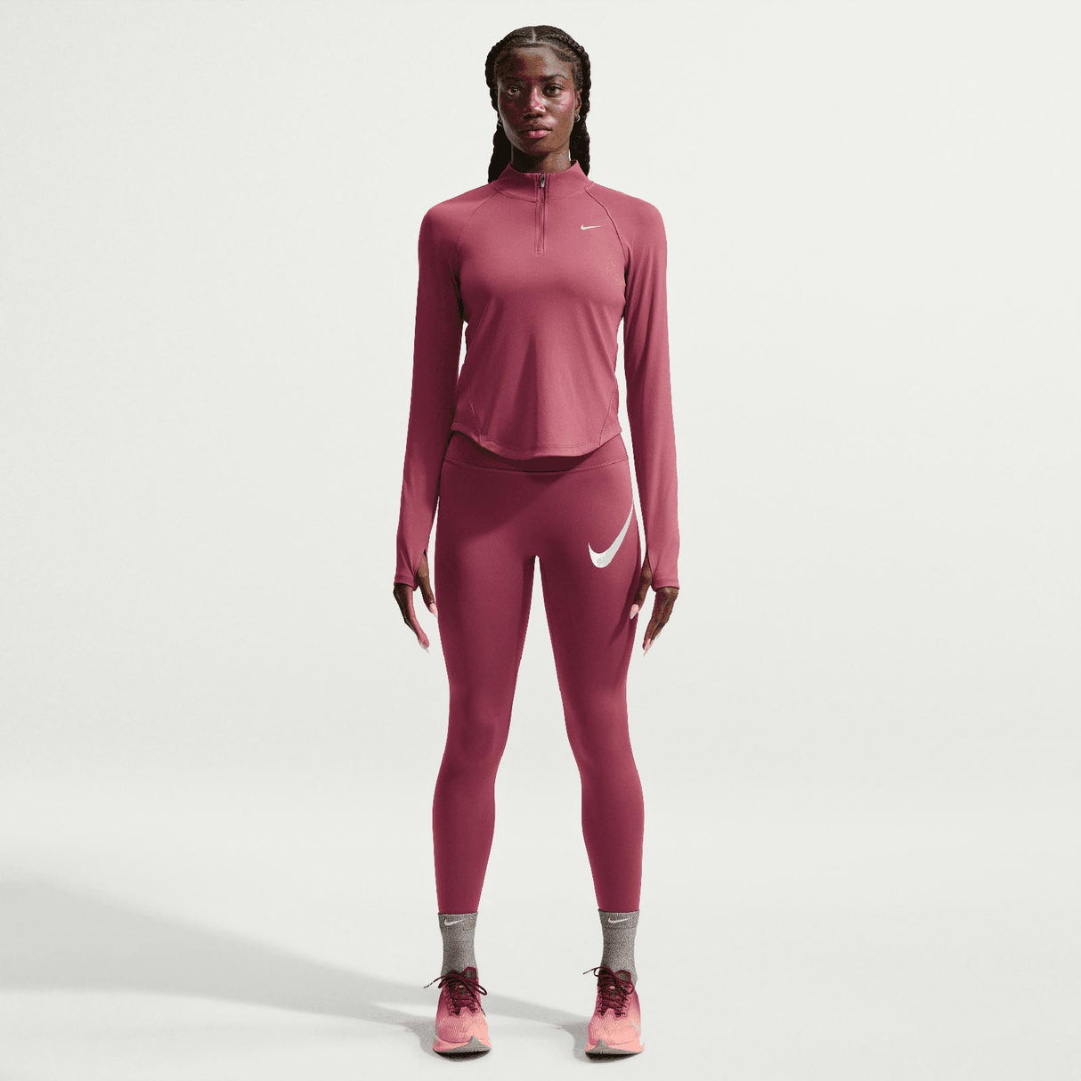 Nike W Tempo DF HZ Top Pink