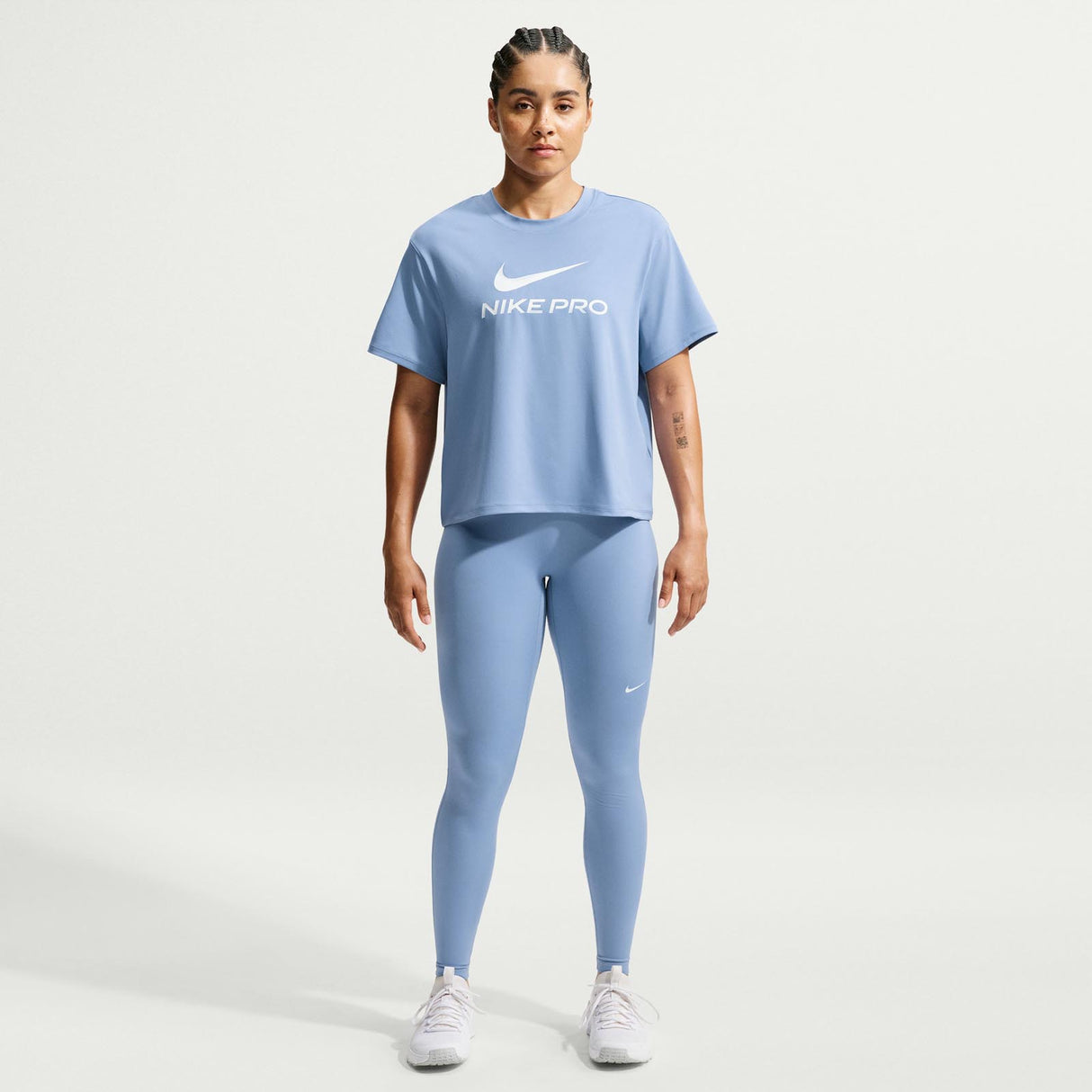 Nike W NP DF 365 SS Loose Tee Blue