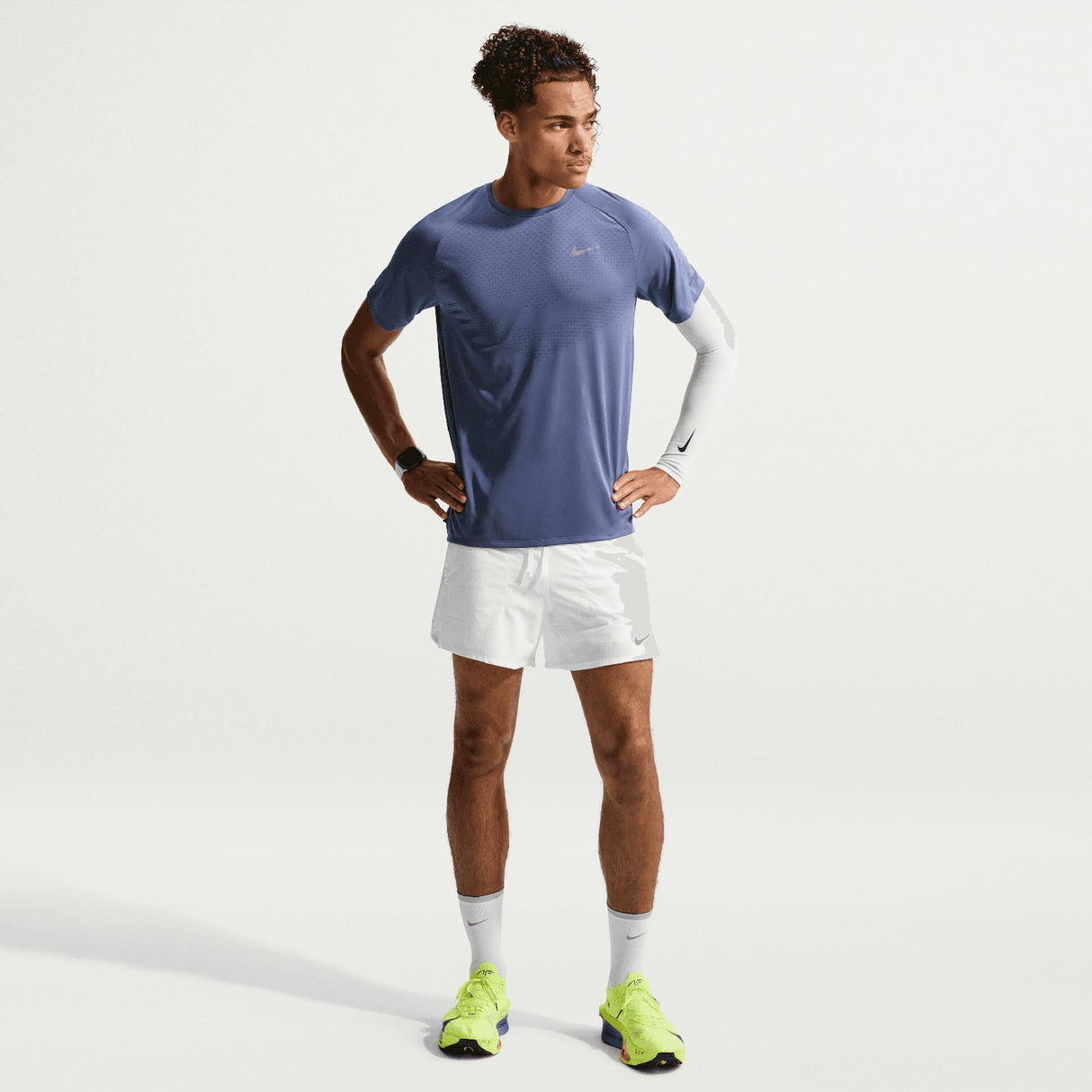 Nike Mens DF adv Stride SS Top Blue