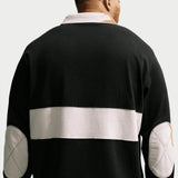 Nike Mens Club LS Rugby Top Black