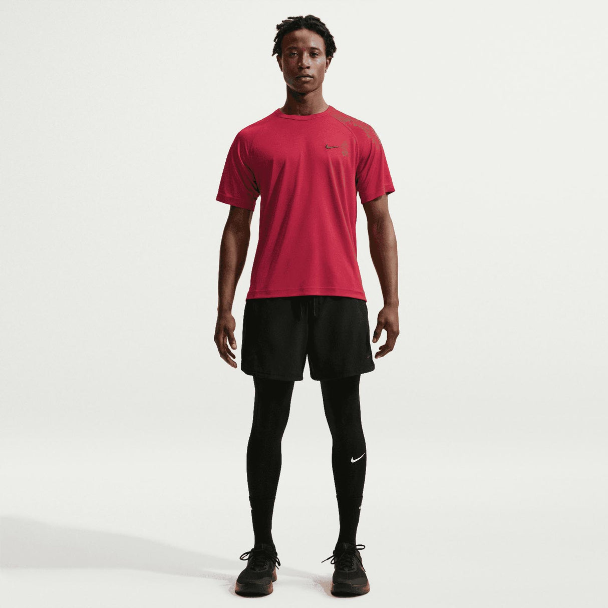 Nike Mens DF Flex SS Top Red