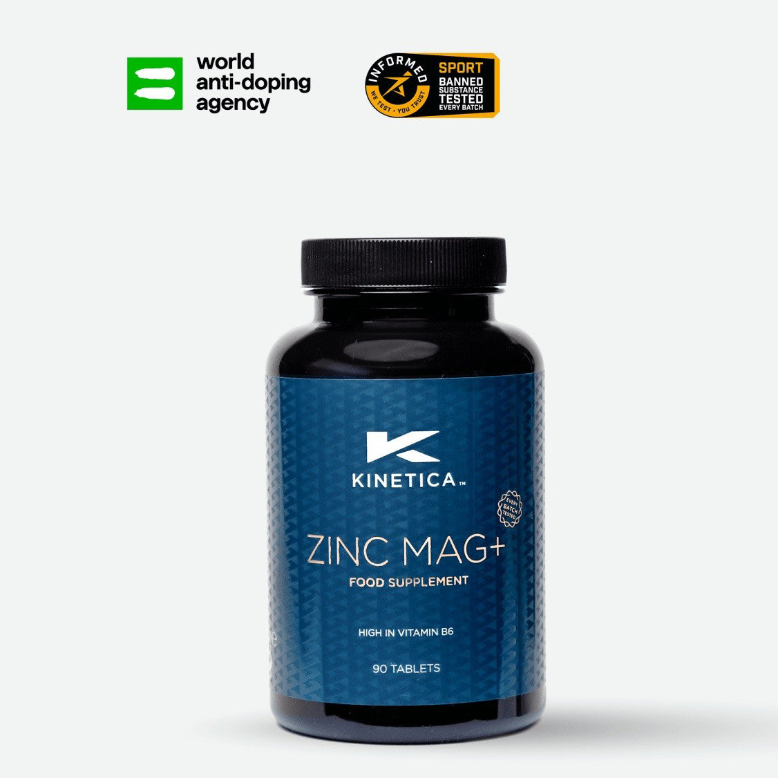 Kinetica Zinc Magnesium - 90 Tablets - Unflavoured