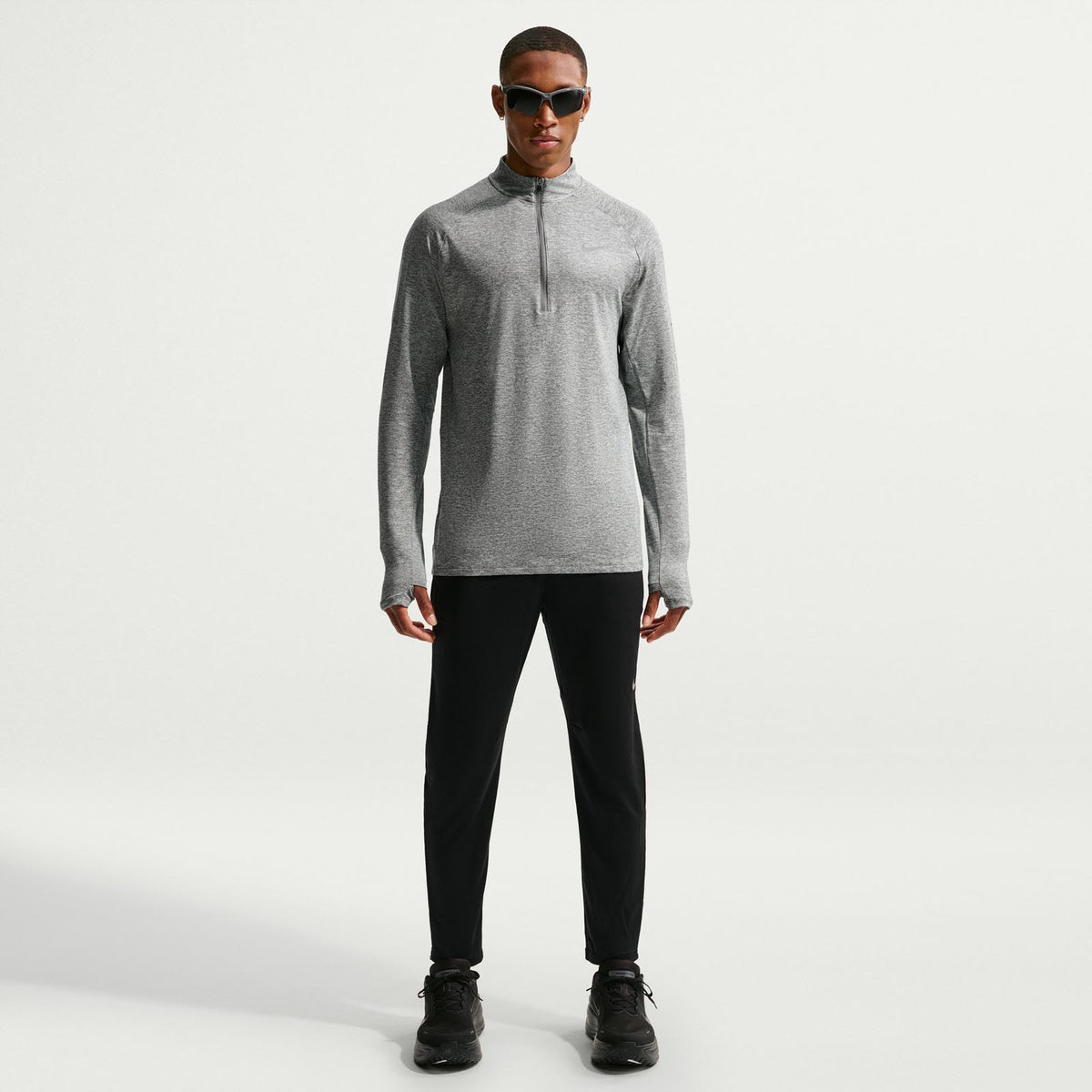 NIKE MENS DF STRIDE HZ MIDLAYER Grey