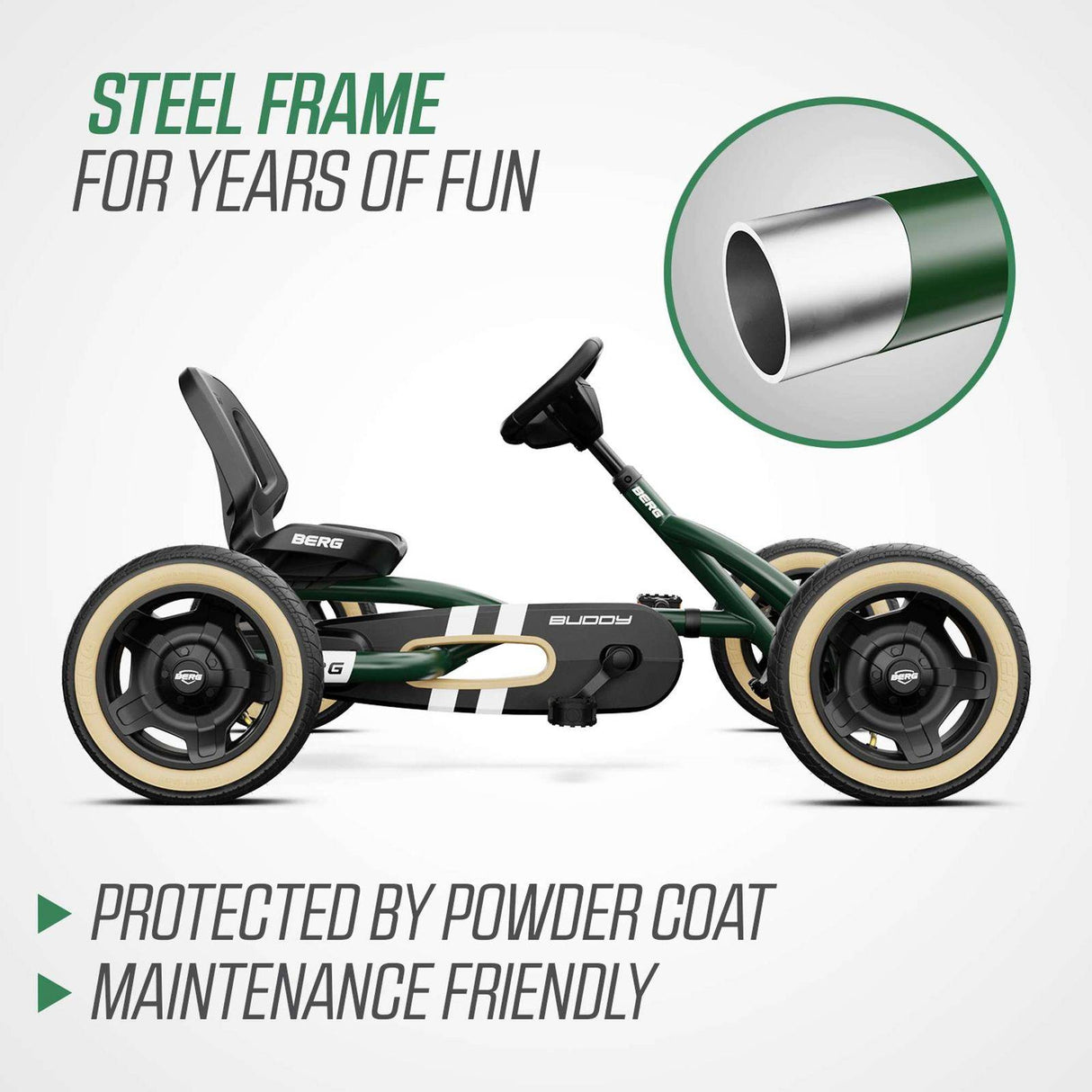 BERG Buddy Retro Green Go-Kart